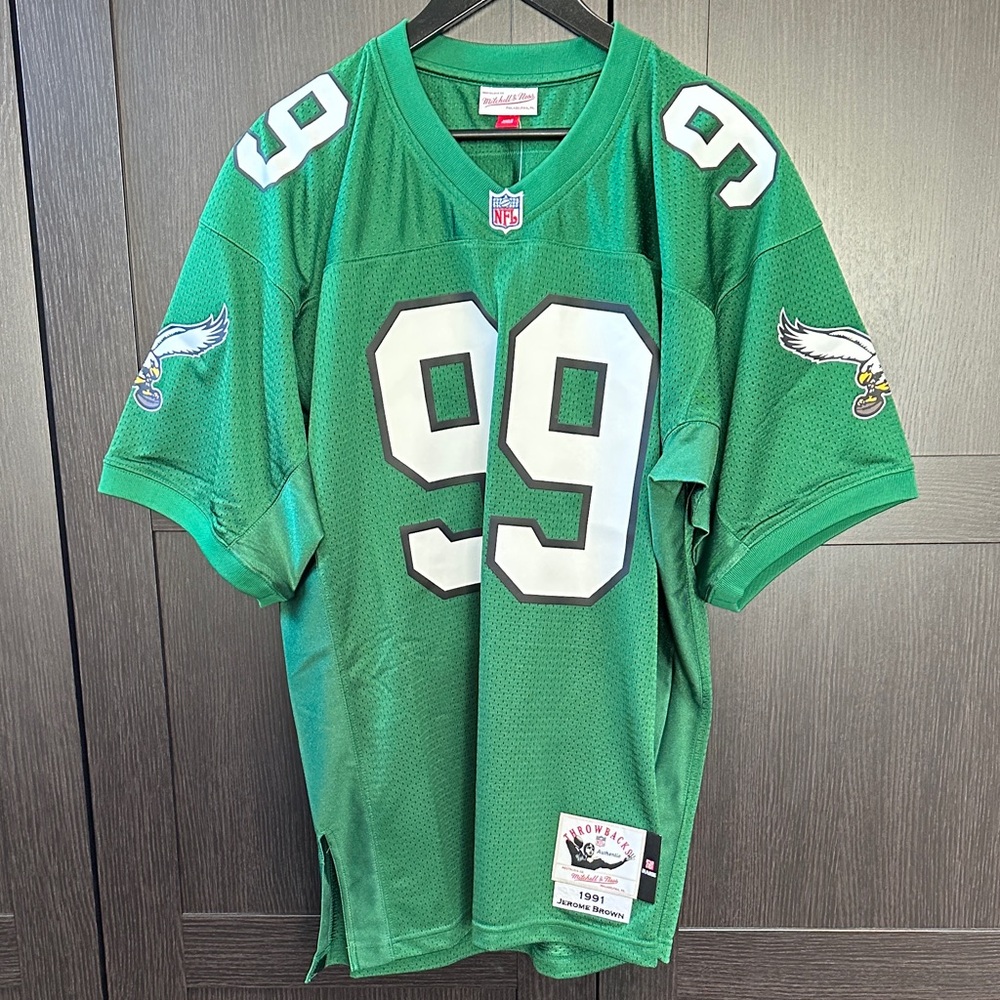 Jerome Brown Philadelphia Eagles Mitchell & Ness 1991 Authentic Jersey - Green